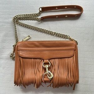 Rebecca Minkoff Brown Fringe Leather Crossbody